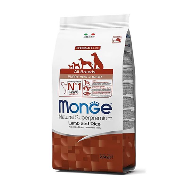 Monge Natural All Breed Puppy cu miel și orez la 12kg Monge imagine 2022